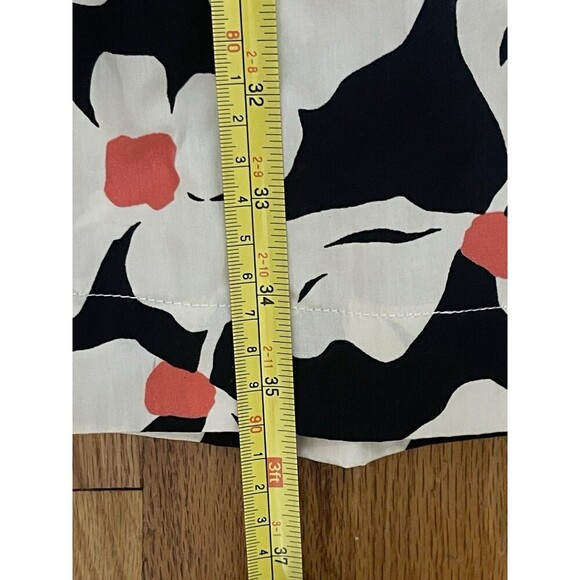 MODCLOTH Floral Button Front Shirt Dress Size Small Black White NEW Retro Casual - Picture 8 of 11